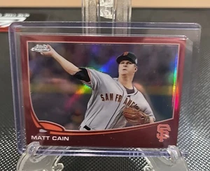 Matt Cain 2013 Topps Chrome Red Refractor #/25 - Picture 1 of 2