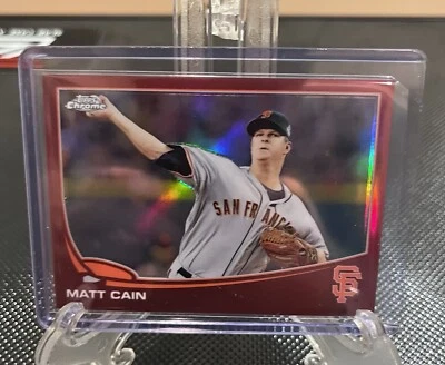Matt Cain 2013 Topps cromo rojo refractor #/25 Foto 1 de 2