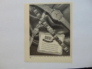 1946 DOXA WATCH AGENCY Preferred By Millions vintage art print ad - Picture 1 of 1