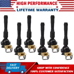 Set of 6 Ignition Coil 1994-2005 FOR BMW ALL Series X5 330 E46 More C1239 UF354 - Picture 1 of 12