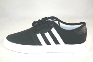ADIDAS SELLY J SKATEBOARDING SHOE BY3838 BLACK/WHITE/WHITE BIG KIDS SNEAKER - Picture 1 of 7