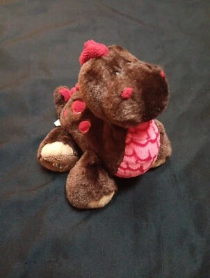 GANZ Webkinz Cocoa Dinosaur HM338 Bean Bag Plush Stuffed Animal Toy 8” No Code - Image 1 of 4