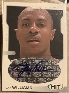 Jay Williams Duke Basketball Sage Autograph Rookie Card Auto Mike Krzyzewski Rc - Picture 1 of 1