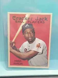 Hank Aaron Cracker Jack card 💥 free ship! - Picture 1 of 5
