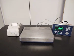 Mettler Toledo Wägeplattform PBA655-BB60 mit IND570 Terminal und Drucker, - Bild 1 von 9