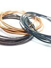 2Mm Leather Cord Black Brown Natural Round Thong Jewellery Making Real 1M 2M 5M