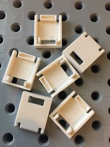Lego White 2x2 Container Box Door With Slot New Lot Of 6 - Picture 1 of 2