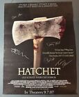 Hatchet Cast Signed 11x17 Movie Poster Adam Green Tony Todd Tamara Feldman +2