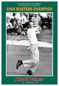 Arnold Palmer 1964 Masters Golf Champion 13"x19" Commemorative Poster