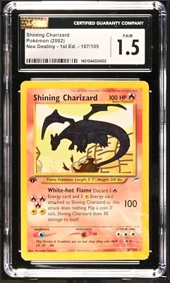 Shining Charizard 1st Edition Neo Destiny 107/105 CGC 1.5 FAIR - POP 1 of 1! 🍭 - Image 1 of 3