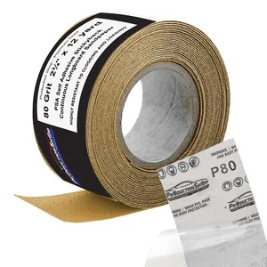 80 Grit PSA Longboard Sandpaper, 2-3/4" Continuous 12 Yard Roll - Self Adhesive - Bild 1 von 5