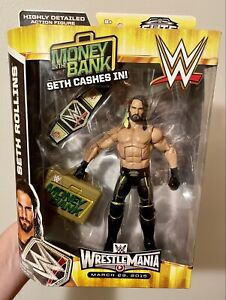 Seth Rollins Elite Action Figure WWE Toys R Us Exclusive Seth Cashes In Mint