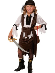 Swashbuckling Golden Seas Pirate Girl's Costume Small 4-6 - Picture 1 of 1
