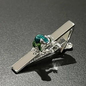 Green Frog Tie Clip Men Birthday Wedding Gift Animal Frog Tie Bar - Picture 1 of 6