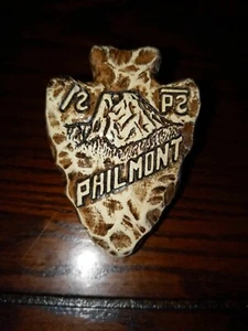 Pañuelo de cerámica vintage Philmont Boy Scout Slide Order of the Arrow - Imagen 1 de 3
