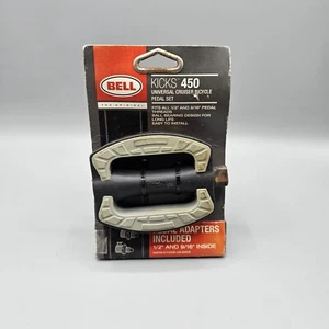 Bell Kicks 450 Universal Cruiser Bike Pedal Set Adapters Included 1/2" & 9/16" - Picture 1 of 7