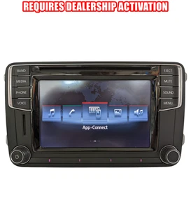2016 2017 VW Volkswagen Jetta Passat OEM AM FM Radio Display Receiver 5C0035200B - Picture 1 of 17