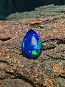 AAA Opal Gemstone 4.40 CT Black Opal Stone Pear Shape Smooth Opal Cabochon Gifts - Picture 1 of 9