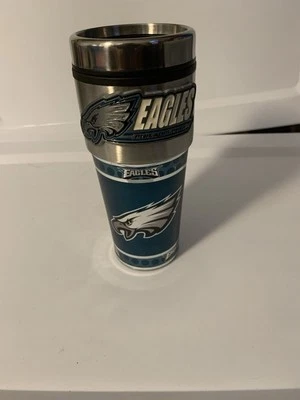 NFL Philadelphia Eagles Travel Tumbler Coffee Mug w/Metallic Graphics - Image 1 of 4