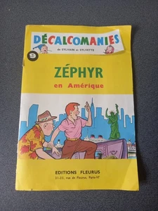 Rare Vintage Decals Sylvain & Sylvette - Zephyr In America - Ed Fleurus - Picture 1 of 16