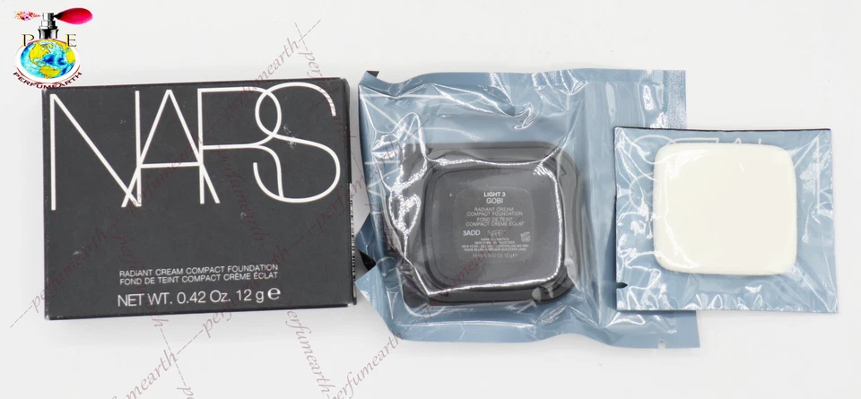 NARS Radiant Cream Compact Foundation SPF 25 (Light 3 GOBI 6303) New In Box - Image 1 of 1