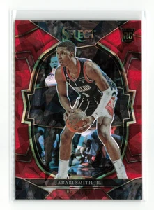 2022-23 Panini Select Jabari Smith Jr. #69 rojo hielo agrietado RC cohetes - Imagen 1 de 2