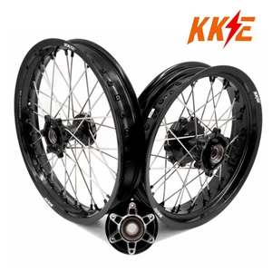 KKE 2.5*19''/3.5*17'' Cush Drive Wheels Fit KTM390 Adventure 2020-2021 Black - Foto 1 di 12