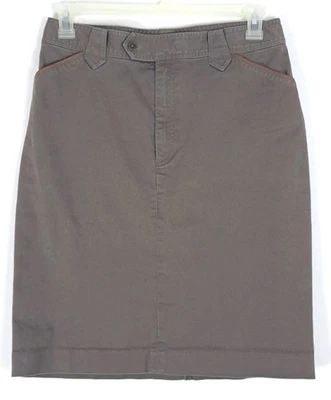 Ralph Lauren Jeans Co Falda Denim Mujer 12 Marrón Años 90 Y2K Cuero Borde Western  Foto 1 de 4