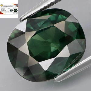 5,40 quilates ¡GRATIS! Certificado GRANDE Azul Verde Normal Zafiro Calefacción Madagascar - Imagen 1 de 6