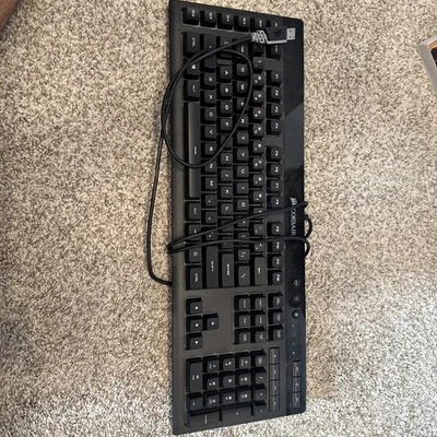 Corsair K55 RGB Rgp0031 Backlit LED lights Wired Gaming Keyboard - Image 1 of 4