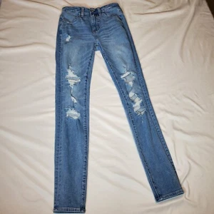 American Eagle Super Hi Rise Jegging the dream jean Womens Jeans size 00 24Wx26L - Picture 1 of 18