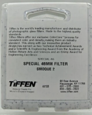 New Tiffen 46mm Smoque 2 Filter (Atmosphere Diffusion Filters) - Custom Made - Image 1 of 4