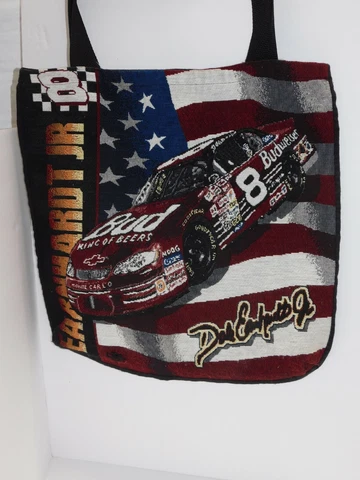 Dale Earnhardt Jr Bag Tapestry Tote #8 Man Cave Budweiser Flag Cover