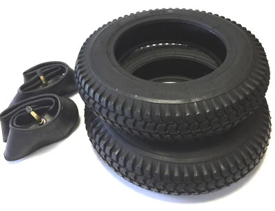 IMPAC Juego de 2 neumáticos + manguera 3.00-8 negro coche eléctrico scooter eléctrico silla de ruedas