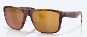 NEW Costa Del Mar LOS ALIJOS Polarized Sunglasses Tortoise/Gold Mirror Glass - Picture 1 of 1