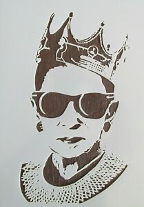 Ruth Bader Ginsburg Stencil/Template Reusable 10 mil Mylar