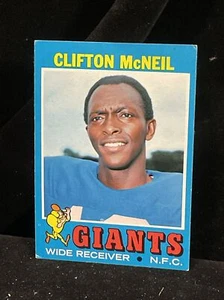 1971 Topps NEW YORK GIANTS Clifton McNeil #15 EXCELLENT - Picture 1 of 3