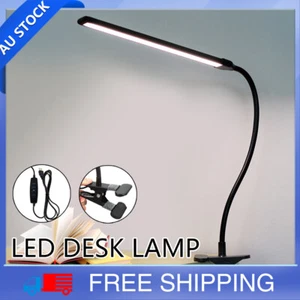 80 LED Adjustable Clip On Bedside Lamp USB Desk Night Reading Study Table Light - Picture 1 of 12