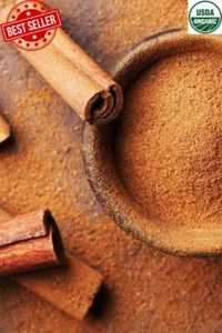 Ceylon Organic Pure Cinnamon CASSIA 100% Natural  Powder Sticks Premium A Grade - Picture 1 of 9
