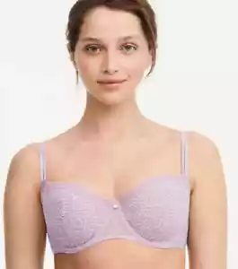 Chantelle C Jolie Demi BH 13B5 Lavender Frost 34B Lila 32D 34C Neu ohne Etikett - Bild 1 von 4