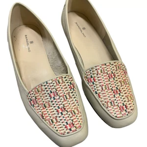 Bandolino BDLiberty Leder Beige Flats Halbschuhe Größe 7M - Bild 1 von 8