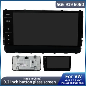 5G6 919 606D 9.2" Glas Display Discover für VW Golf 7 7.5 Passat B8 Autoradio - Imagen 1 de 10