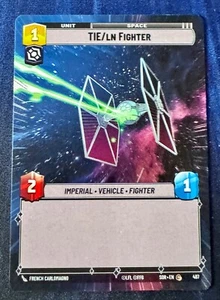Star Wars Unlimited Spark of Rebellion TIE/LN Fighter HYPERSPACE Card - Bild 1 von 2