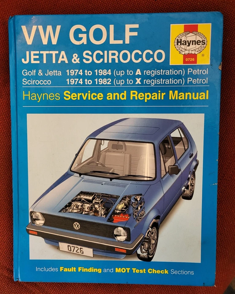 VW Golf -Jetta and Scirocco repair manual - 1974 - 1984 - Image 1 of 1
