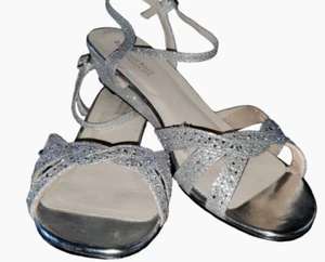 Benjamin Walk Lena sparkling Rhinestones Wedge Sandals Wedding prom size 9 m 39 - Picture 1 of 9