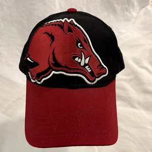 VTG University of Arkansas Razorbacks BIG HOG Embroidered Ball Cap Hat Red OS - Picture 1 of 10