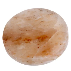 Plate Of Salt Pink Himalayan Use Alimentary Dish Cooking Natural 20cm - Picture 1 of 2