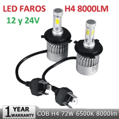 Kit Led Faros H4,H13 37W 8000LM 6500K 9-32V 2 Años - Imagen 1 de 4