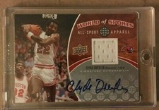 2010 Upper Deck World of Sports Clyde Drexler autograph memorabilia #'d 7/25