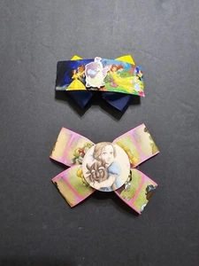 Handmade Hair Bows - Disney Princess - Beauty and the Beast List #7 Barrettes - Picture 1 of 3